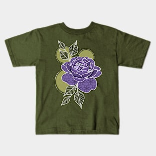 Grape and Olive Bloom Kids T-Shirt